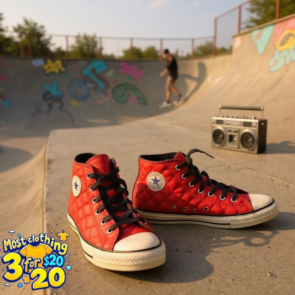 Converse high top sneakers youth size 5